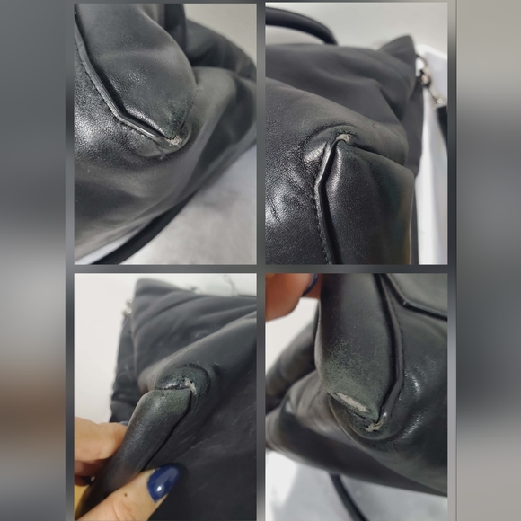 Coach 32291 Borough Bag Black Soft Nappa Leather 2/Way Shoulder Bag - Picture 15 of 15